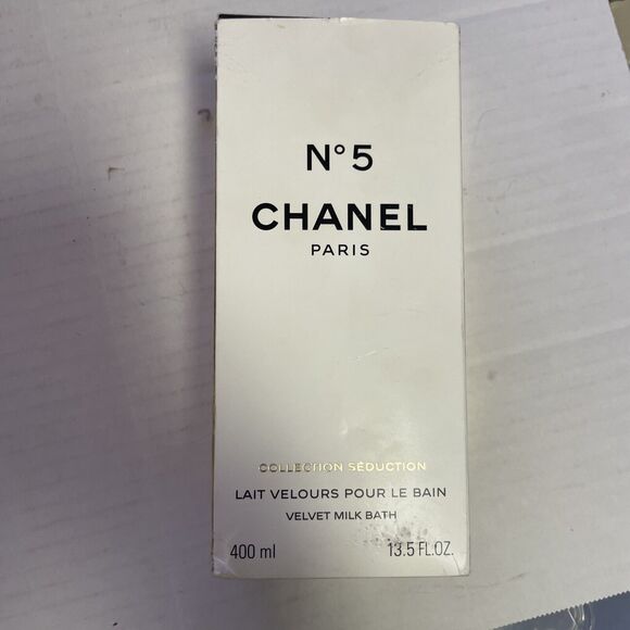 CHANEL PARIS No 5 VELVET MILK BATH 13.5oz 400ML For Women Glass Bottle New